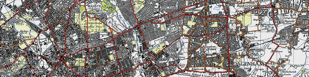 Old map of Loxford in 1946