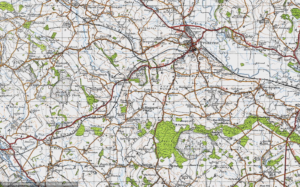 Old Map of Loxley Green, 1946 in 1946