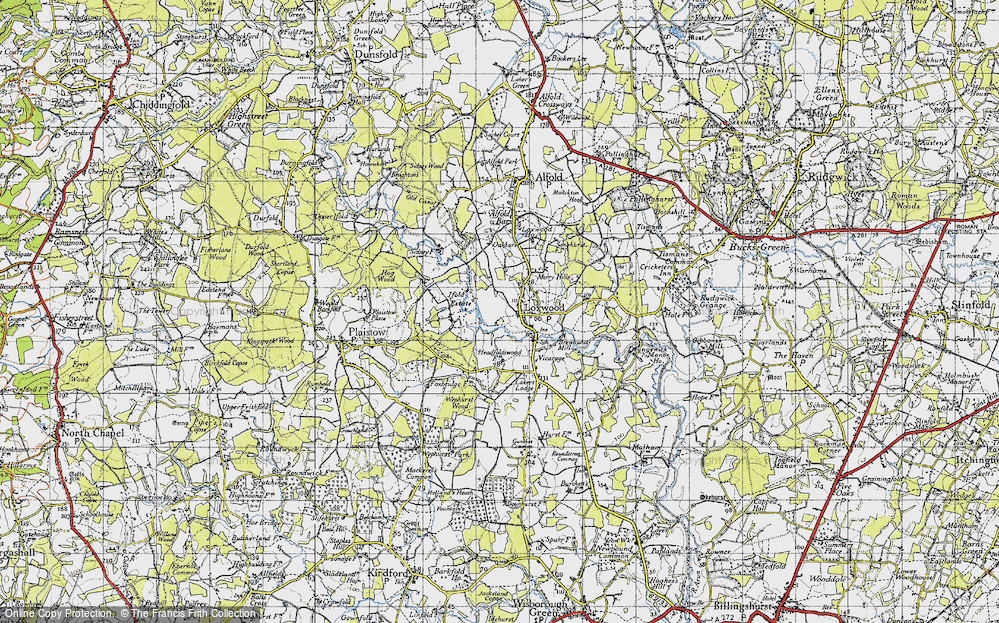 Old Map of Loxwood, 1940 in 1940