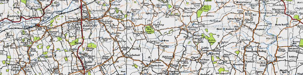 Old map of Loyter's Green in 1946