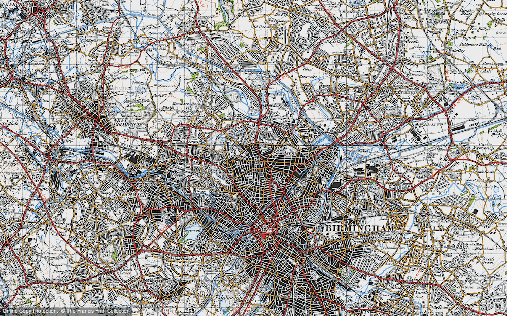 Old Map of Lozells, 1946 in 1946