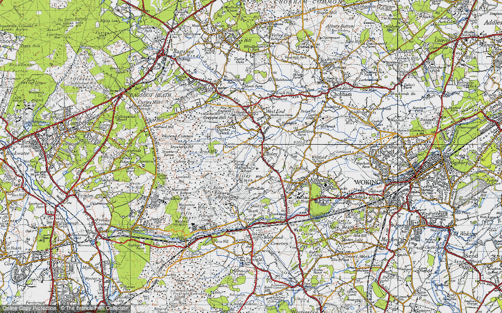 Old Map of Lucas Green, 1940 in 1940