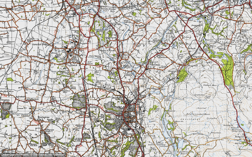 Old Map of Lucas Green, 1947 in 1947