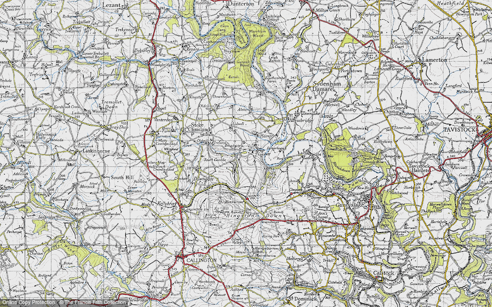 Old Map of Luckett, 1946 in 1946
