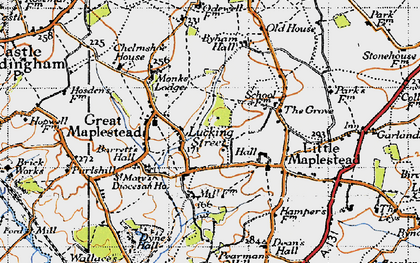 Old map of Lucking Street in 1946