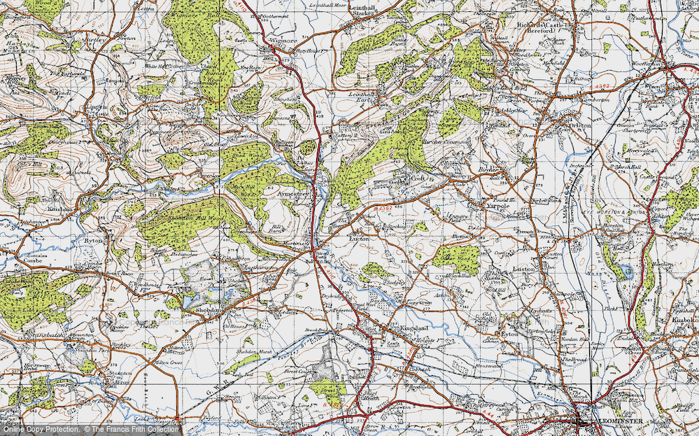 Old Map of Lucton, 1947 in 1947