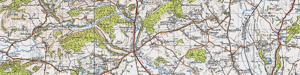 Old map of Lucton in 1947