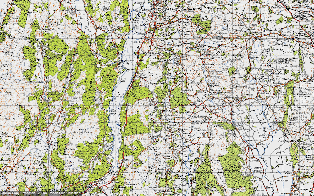 Old Map of Ludderburn, 1947 in 1947