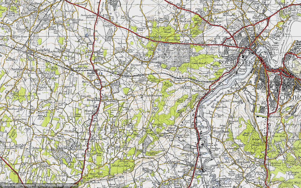 Old Map of Luddesdown, 1946 in 1946