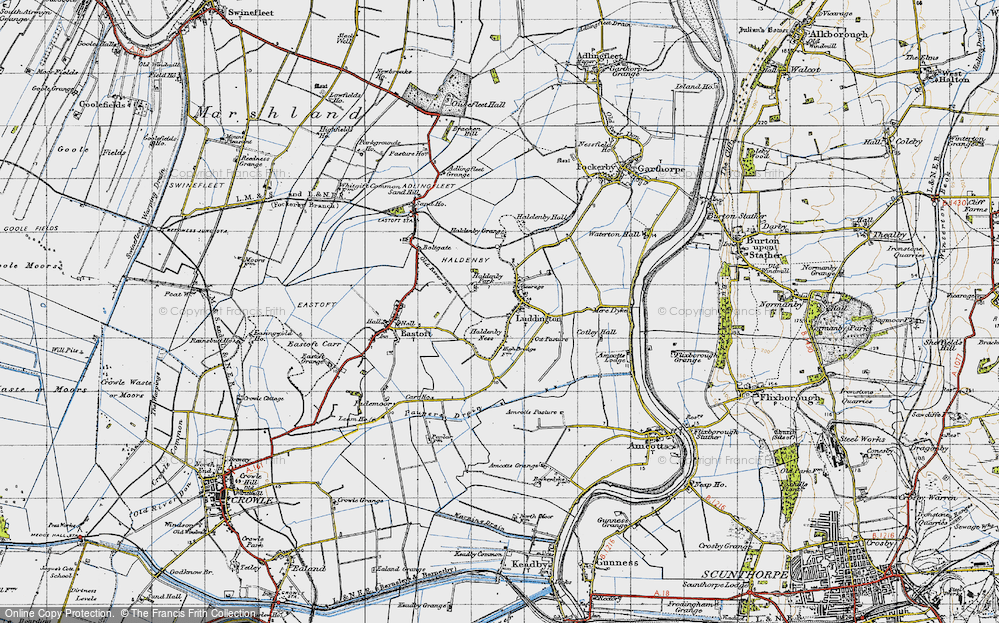 Old Map of Luddington, 1947 in 1947