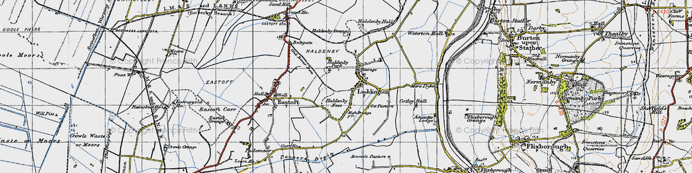 Old map of High Bridge in 1947