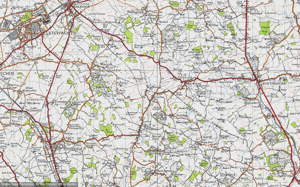 Old Map of Luffenhall, 1946 in 1946