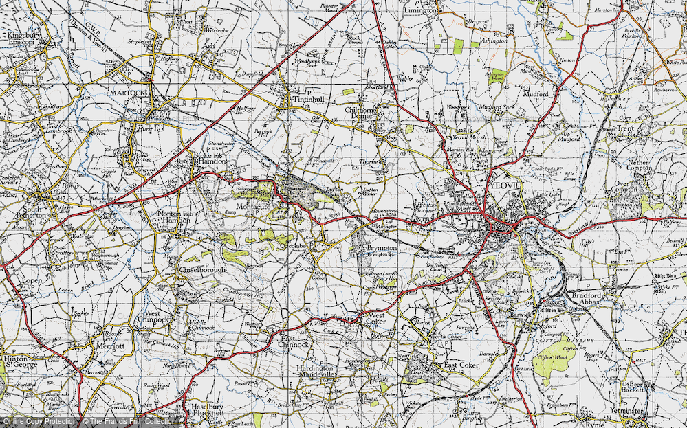 Old Map of Lufton, 1945 in 1945