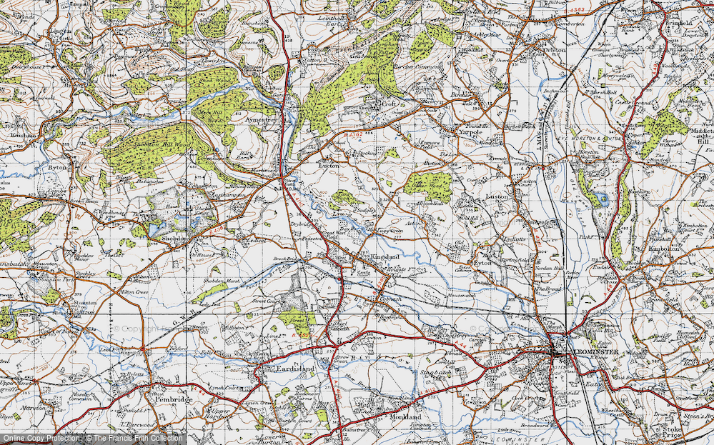 Old Map of Lugg Green, 1947 in 1947