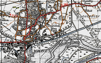 Old map of Lugsdale in 1947