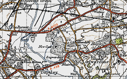 Old map of Lugwardine in 1947