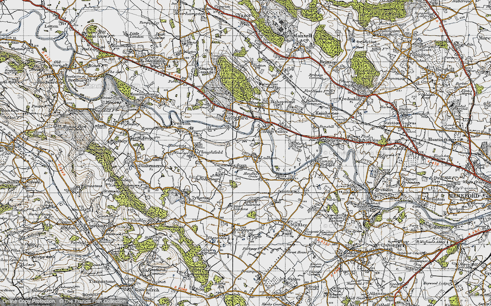 Old Map of Lulham, 1947 in 1947