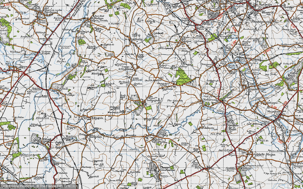 Old Map of Lullington, 1946 in 1946