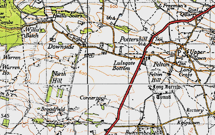 Old map of Lulsgate Bottom in 1946