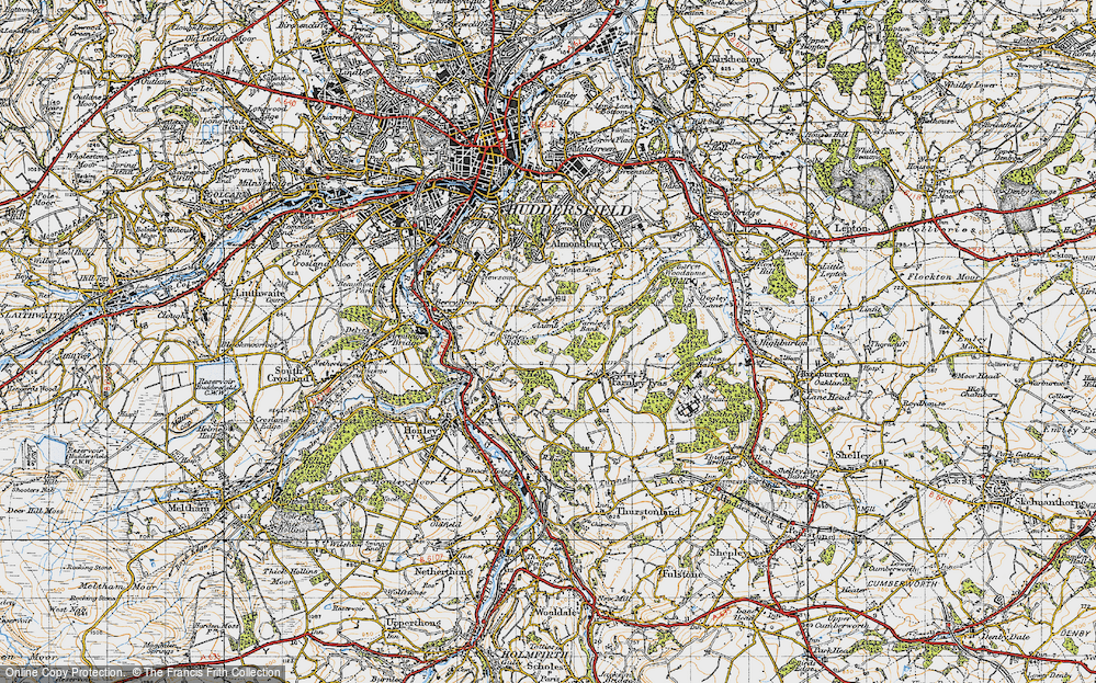 Old Map of Lumb, 1947 in 1947