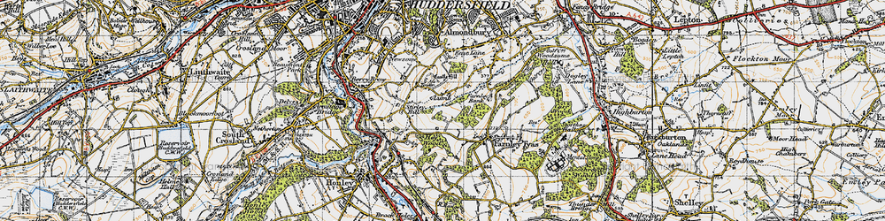 Old map of Lumb in 1947