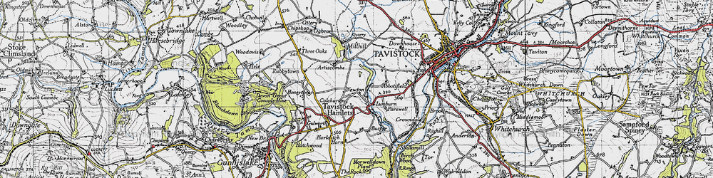 Old map of Buctor in 1946
