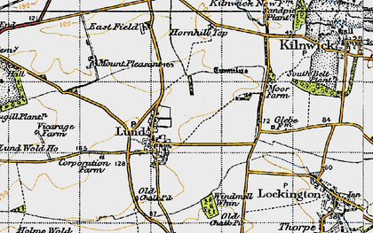 Old map of Lund in 1947