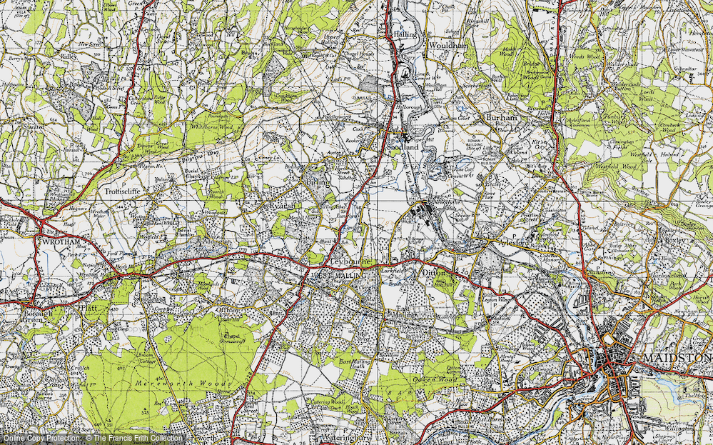 Old Map of Lunsford, 1946 in 1946