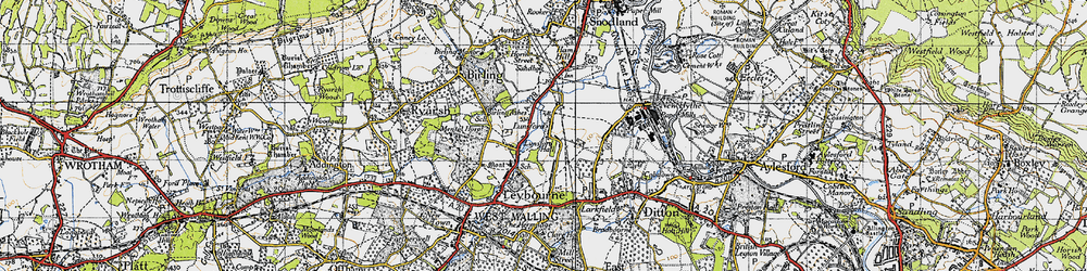 Old map of Lunsford in 1946