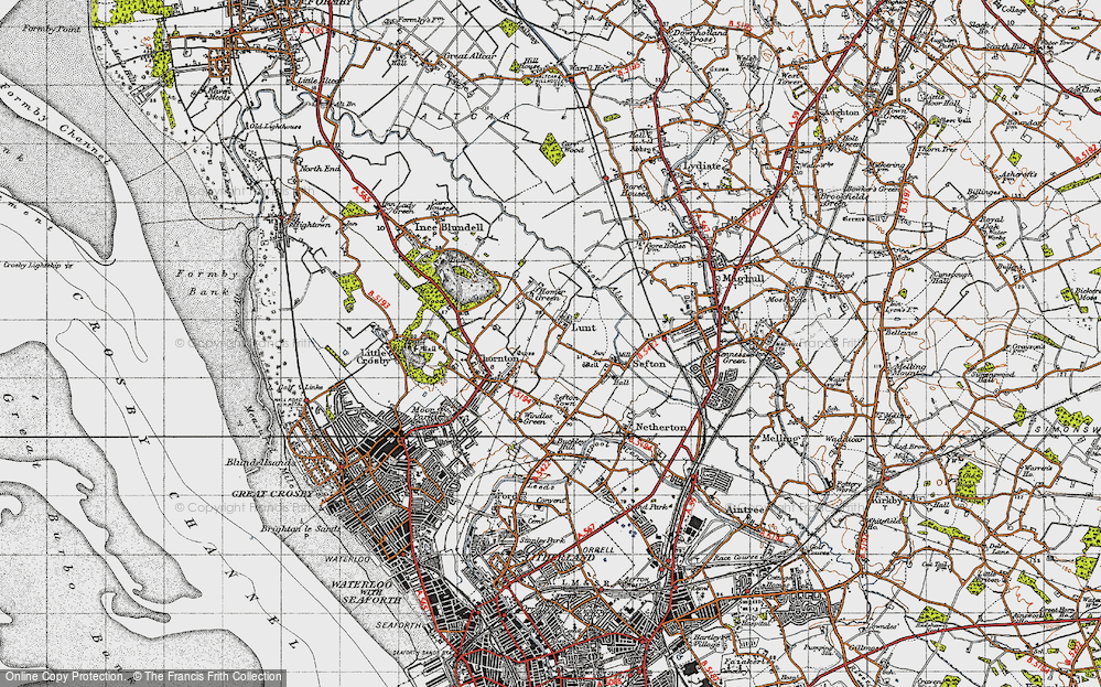 Old Map of Lunt, 1947 in 1947