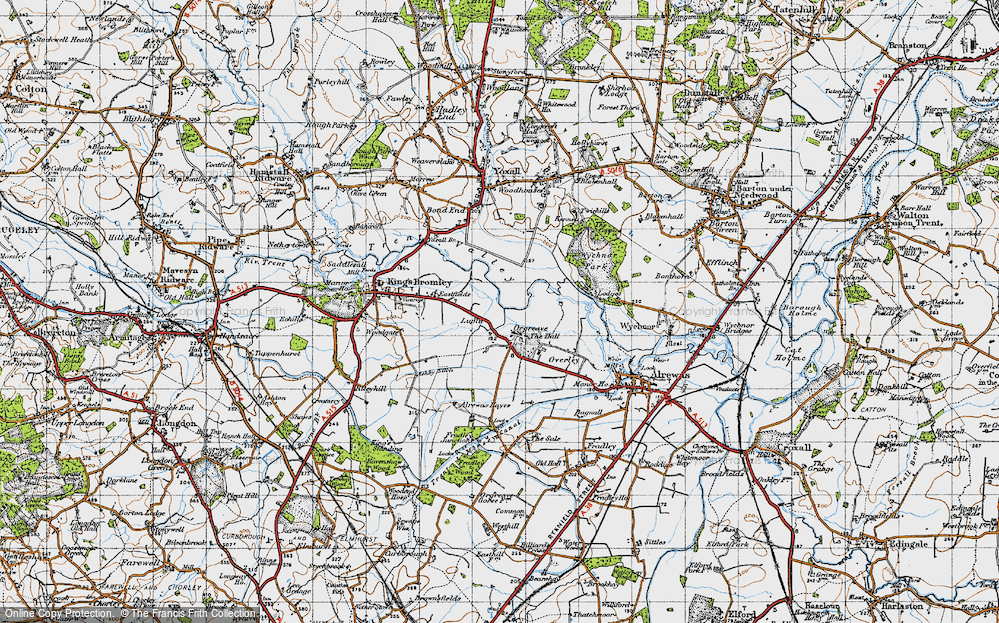 Old Map of Lupin, 1946 in 1946