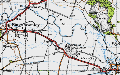 Old map of Lupin in 1946