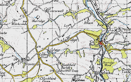 Old map of Lupridge in 1946
