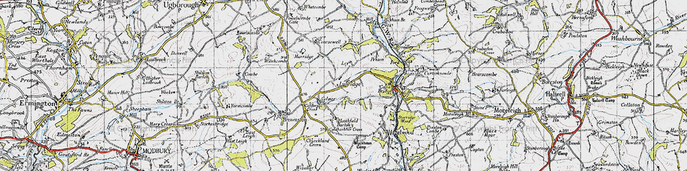 Old map of Lupridge in 1946