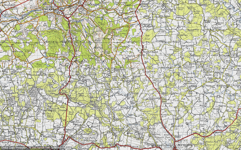 Old Map of Lurgashall, 1940 in 1940