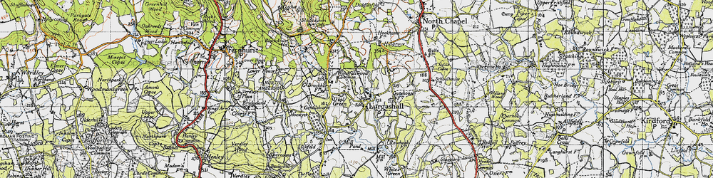Old map of Lurgashall in 1940