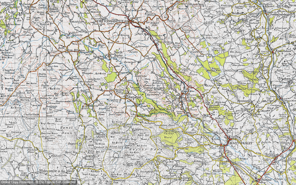 Old Map of Historic Map covering South Harton in 1946