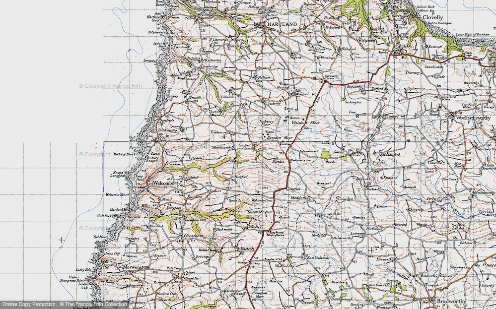 Old Map of Lutsford, 1946 in 1946