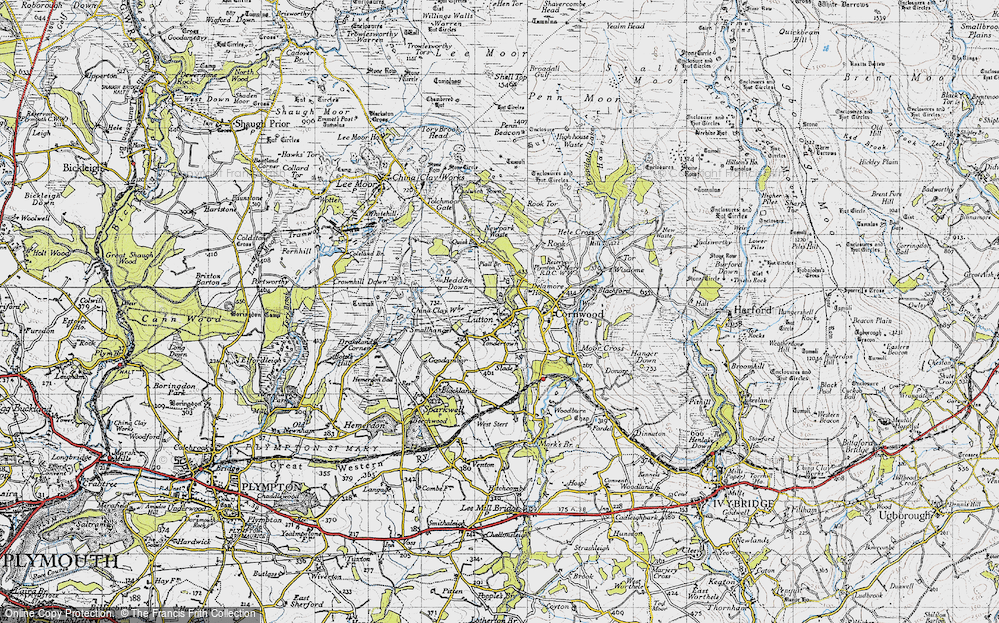 Old Map of Lutton, 1946 in 1946