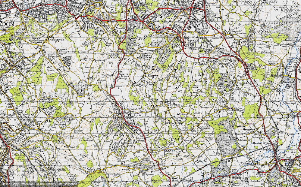 Old Map of Luxted, 1946 in 1946
