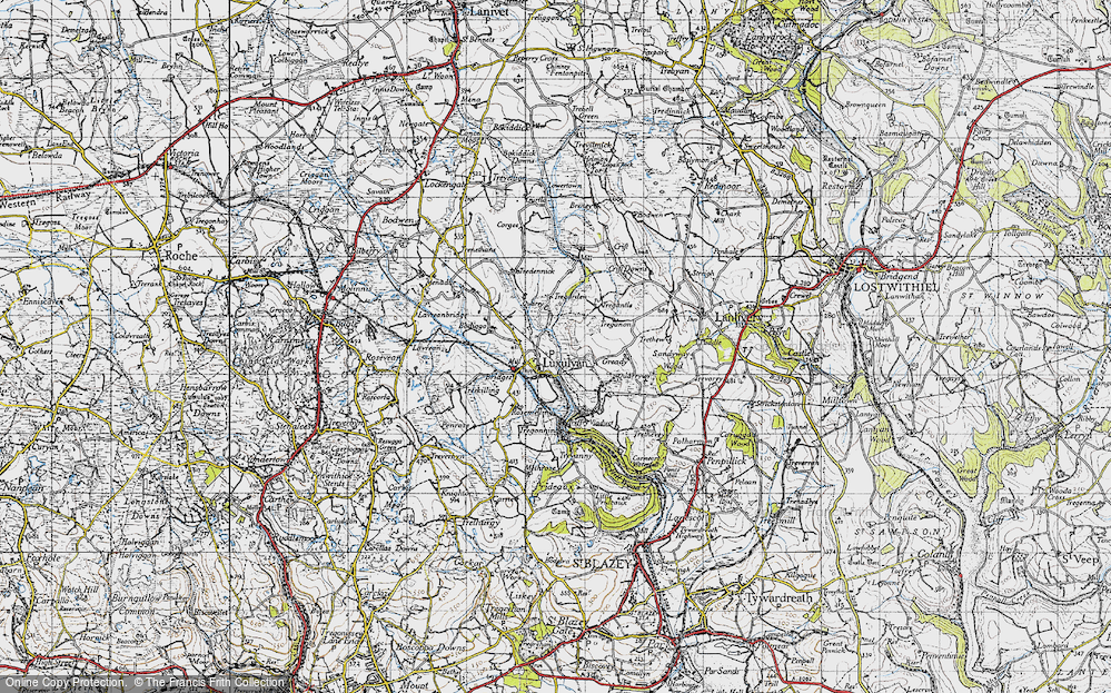 Old Map of Luxulyan, 1946 in 1946