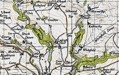 Old map of Bray Common in 1946