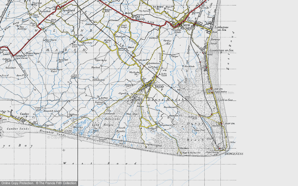 Old Map of Lydd, 1940 in 1940