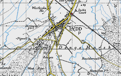 Old map of Westbroke Ho in 1940