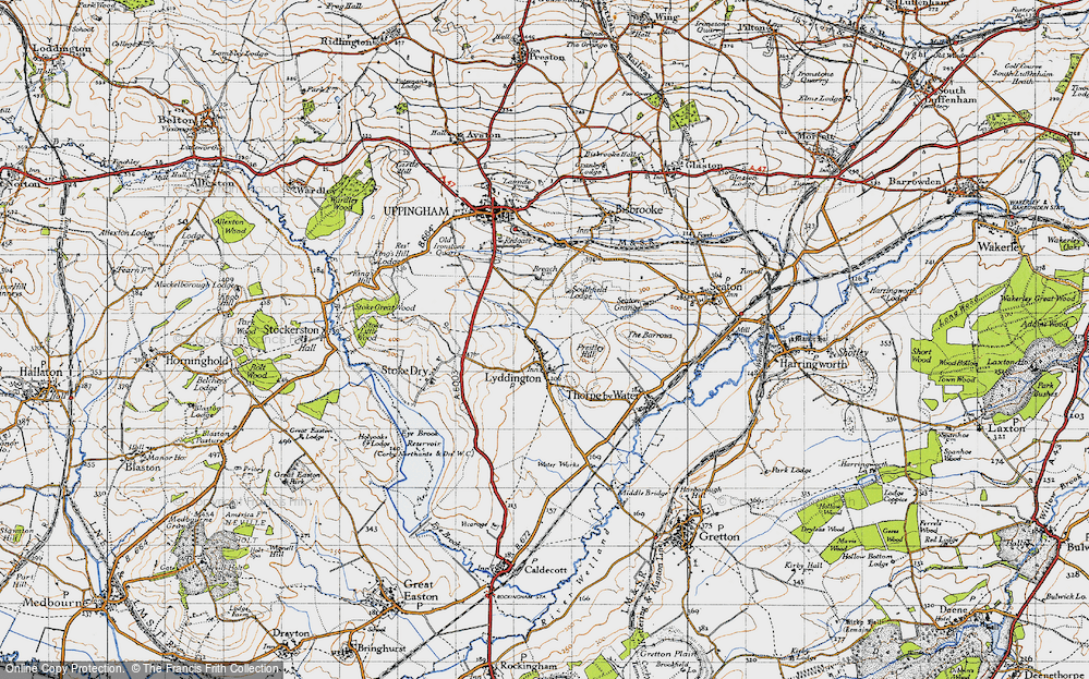 Old Map of Lyddington, 1946 in 1946