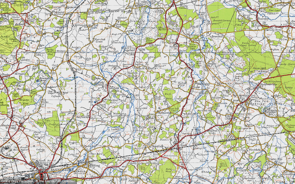 Old Map of Lyde Green, 1940 in 1940