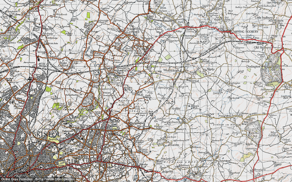 Old Map of Lyde Green, 1946 in 1946