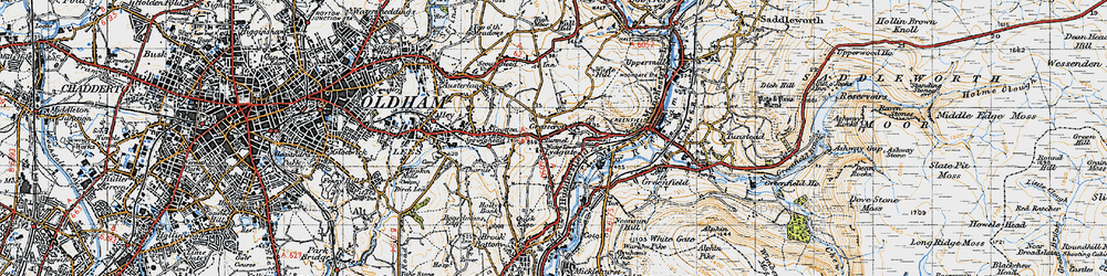Old map of Lydgate in 1947