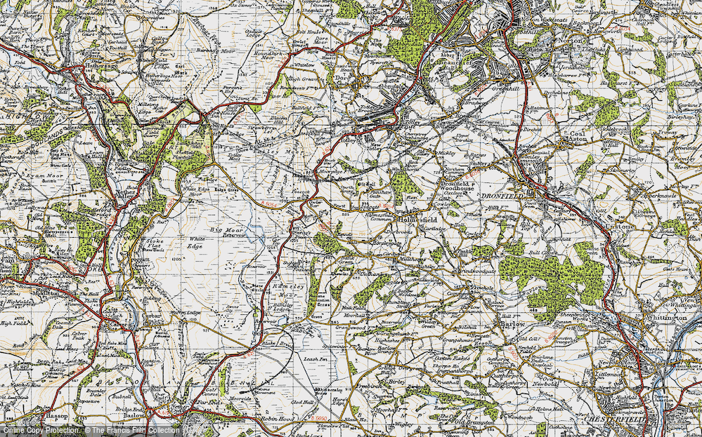 Old Map of Lydgate, 1947 in 1947