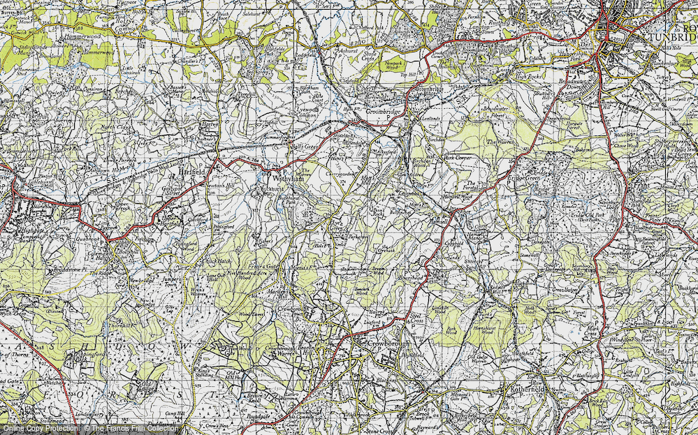 Old Map of Lye Green, 1946 in 1946